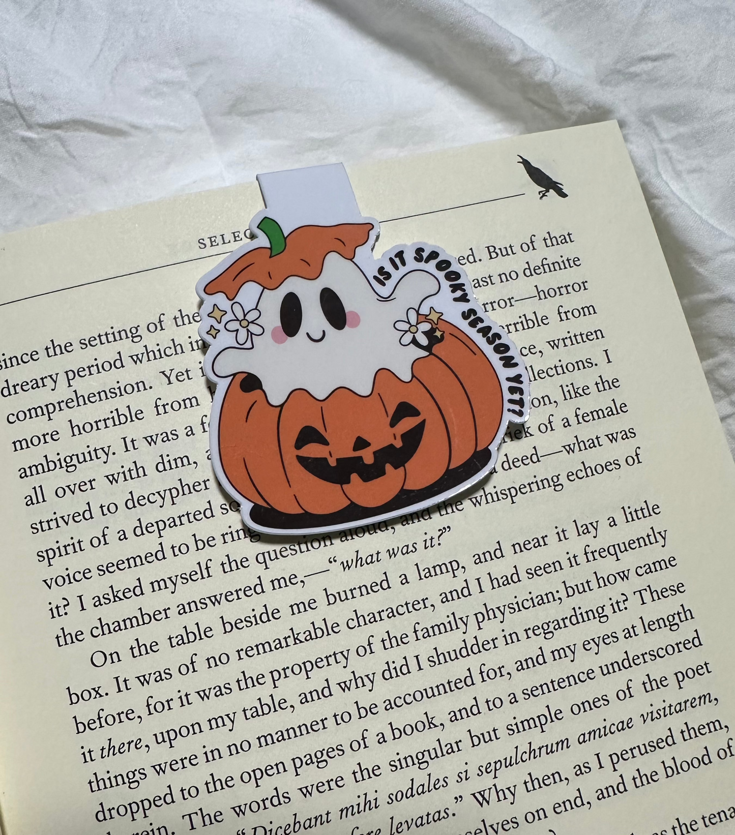 Ghost in Pumpkin Bookmark