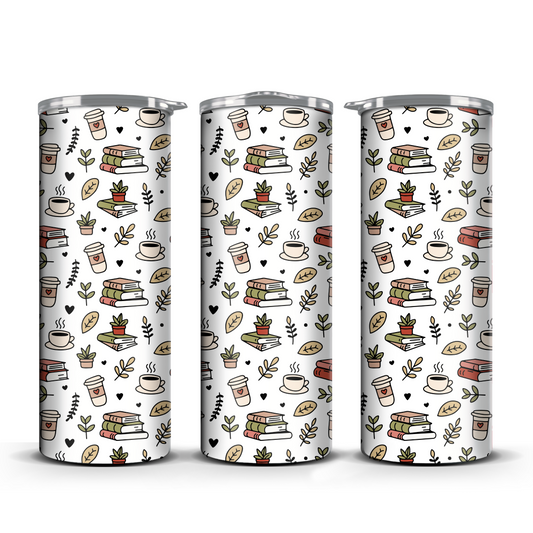 Books & Coffee Tumbler