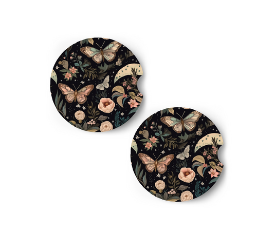 Luna Moth Car Coasters