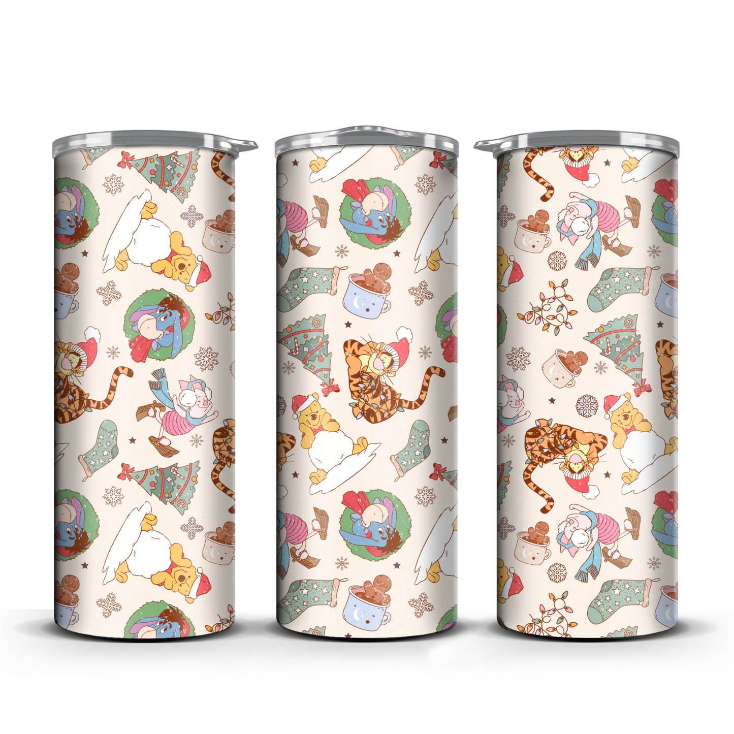 Pooh and Friends Christmas Tumbler