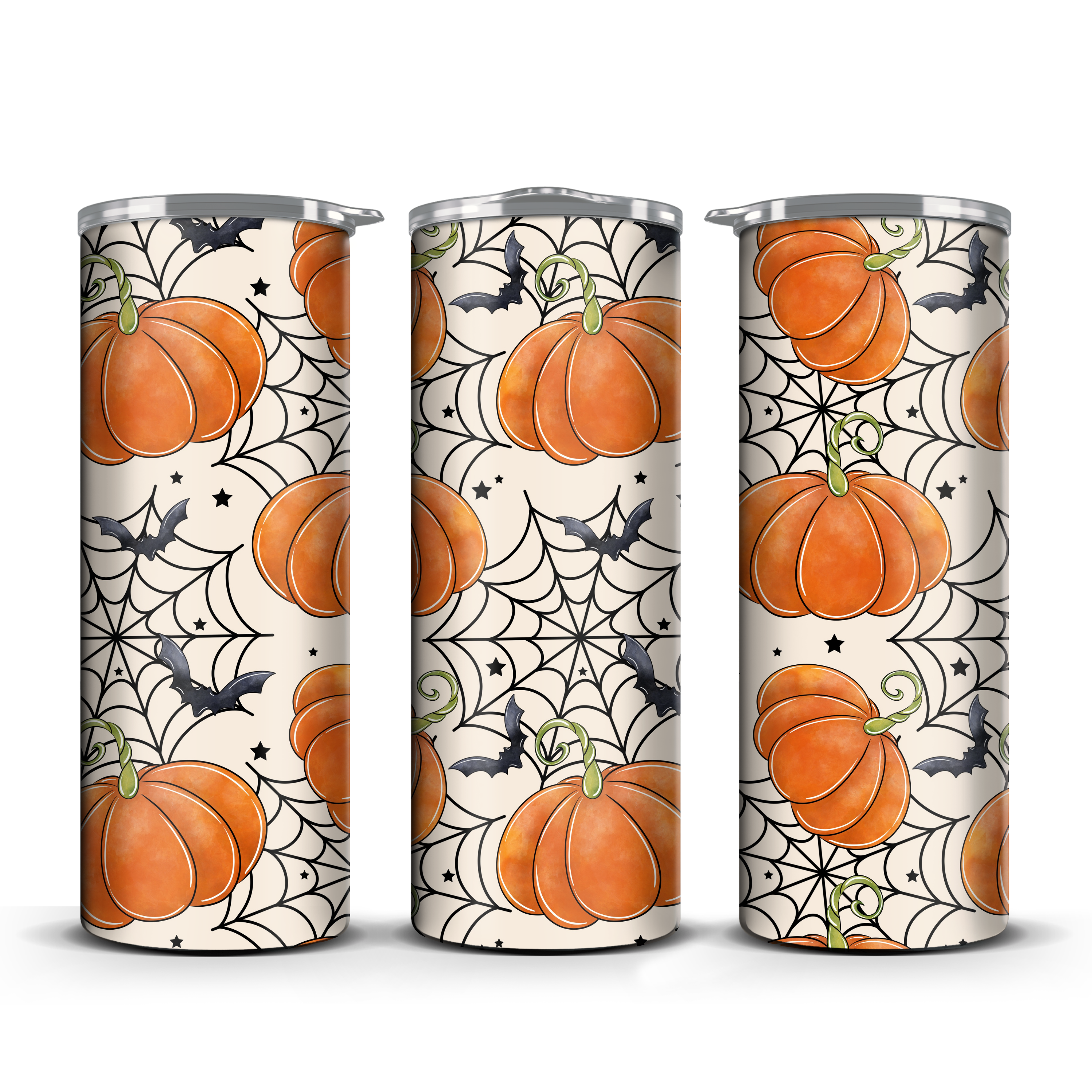 Spiderweb Pumpkins Tumbler