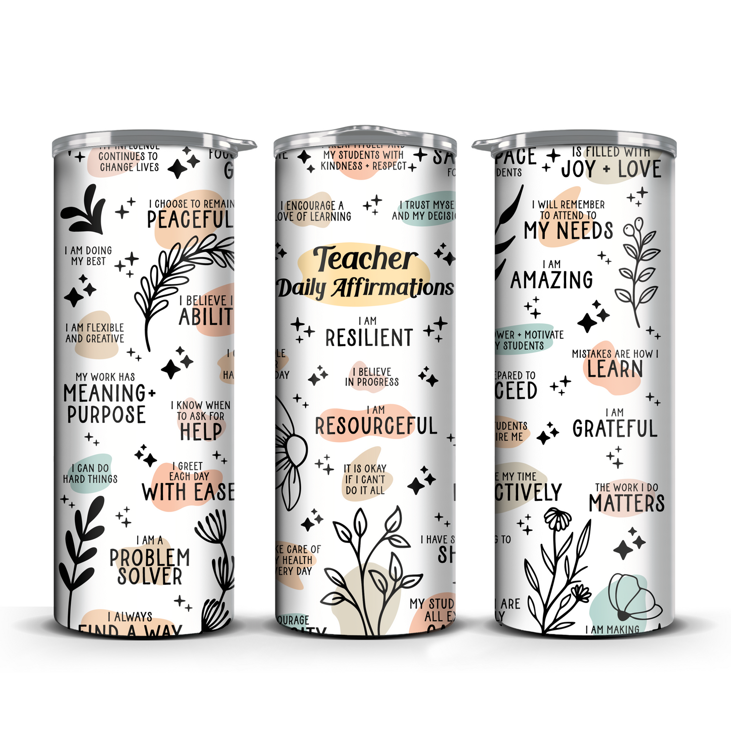 Teacher Affirmations Tumbler