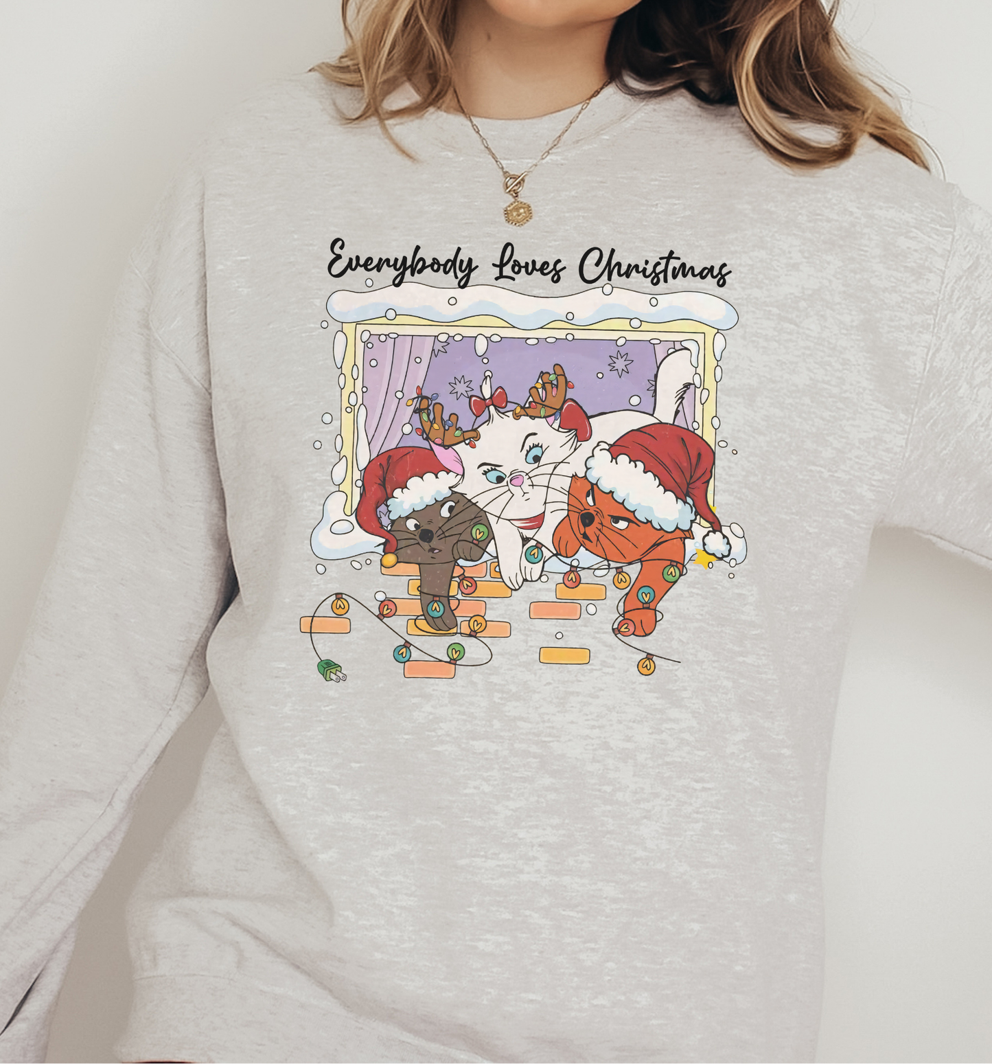 Christmas Cats Crewneck Sweatshirt