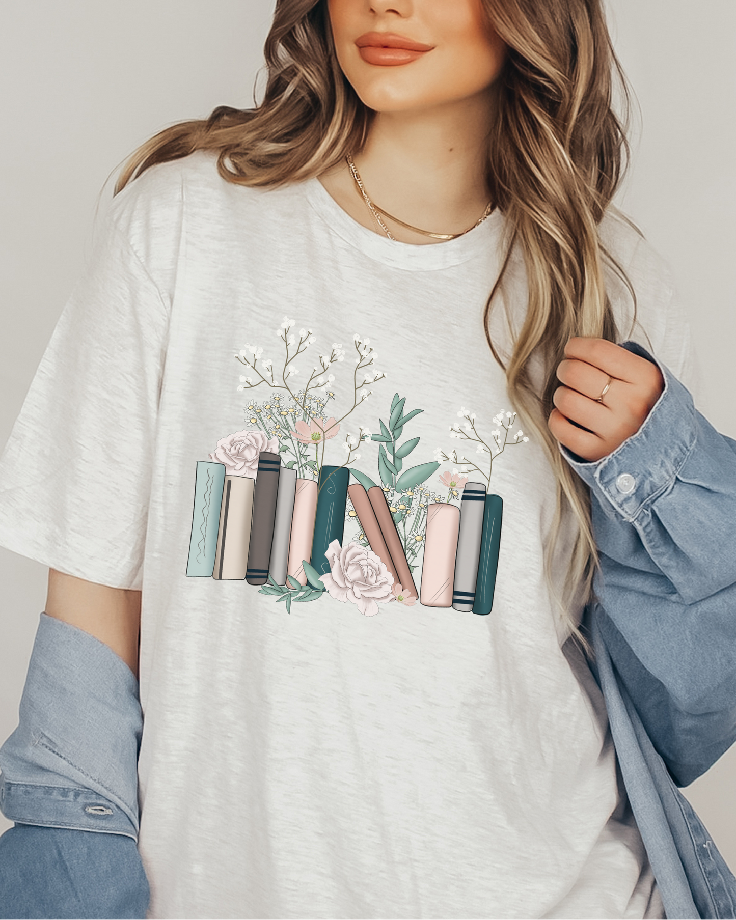 Books & Flowers Tee