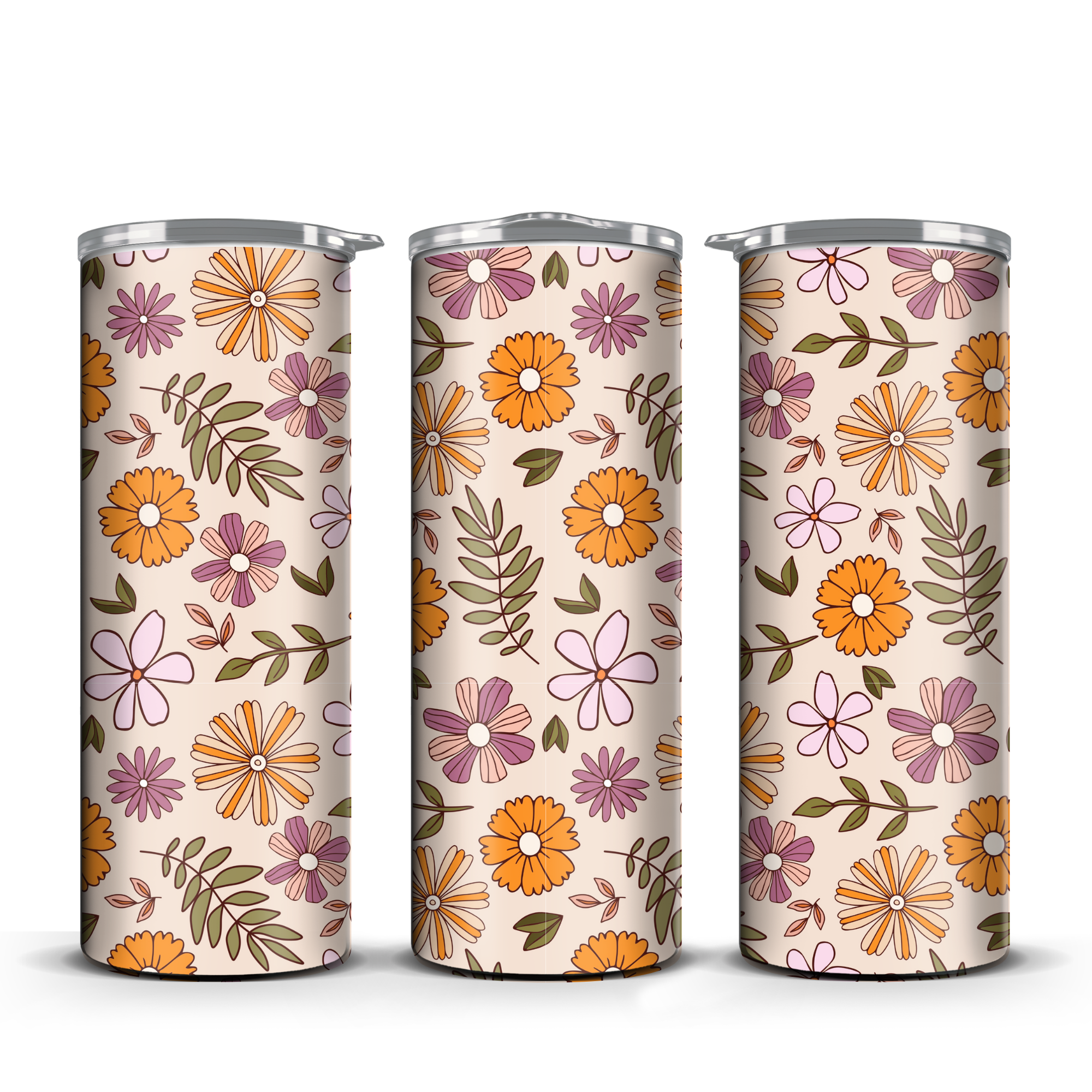 Autumn Flowers Tumbler