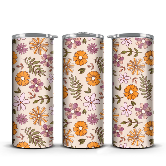 Autumn Flowers Tumbler