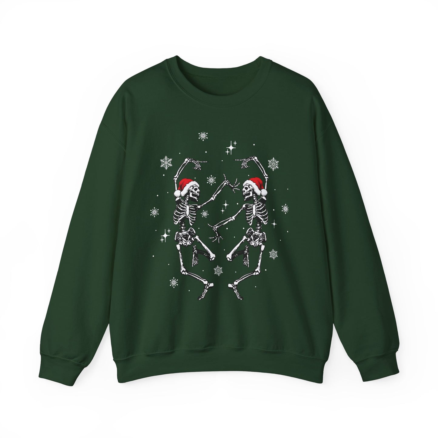 Dancing Xmas Skeletons Crewneck Sweatshirt