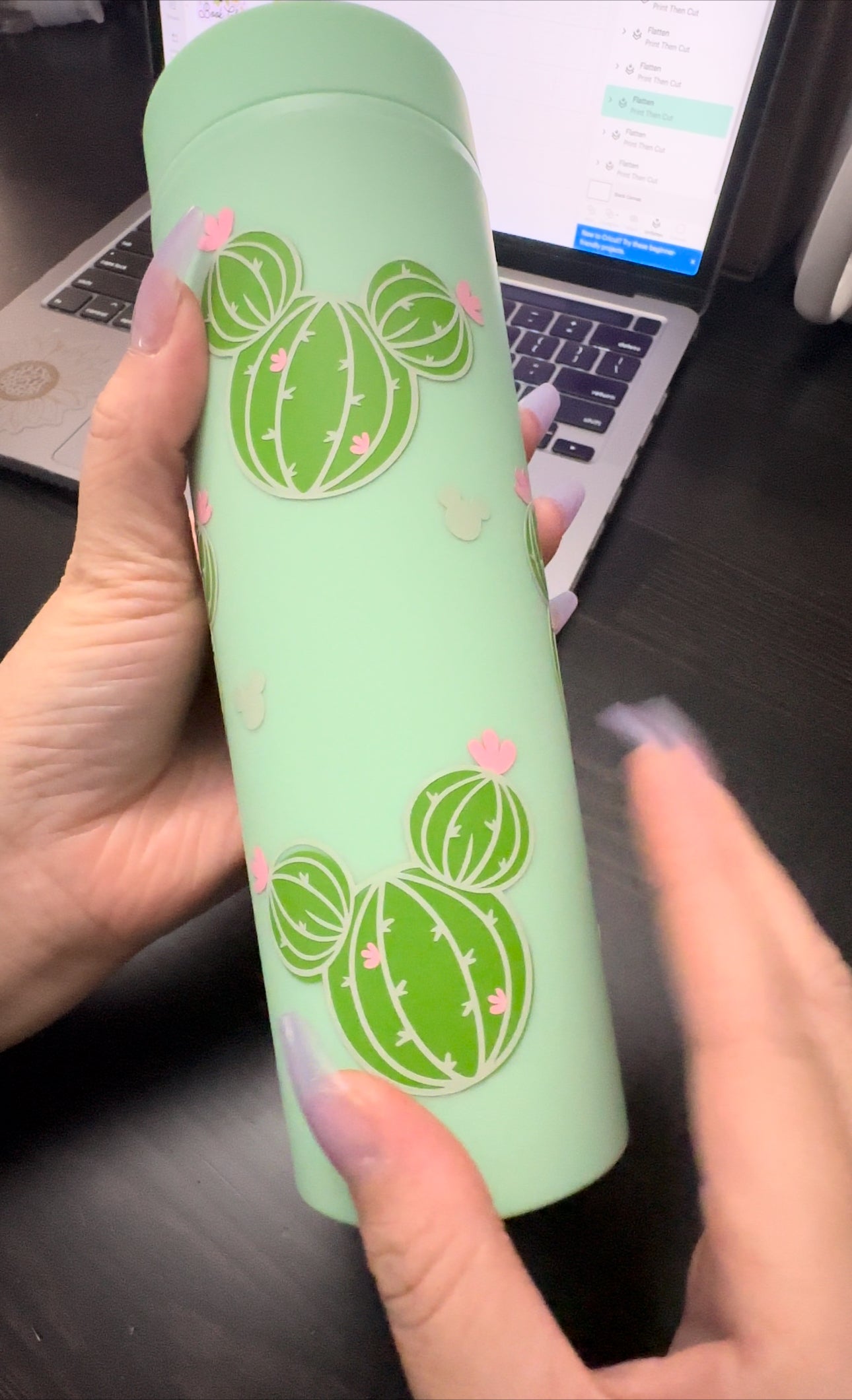 Cactus Mouse Skinny Tumbler