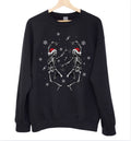 Dancing Xmas Skeletons Crewneck Sweatshirt