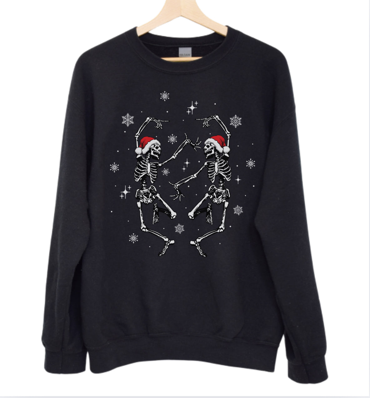 Dancing Xmas Skeletons Crewneck Sweatshirt