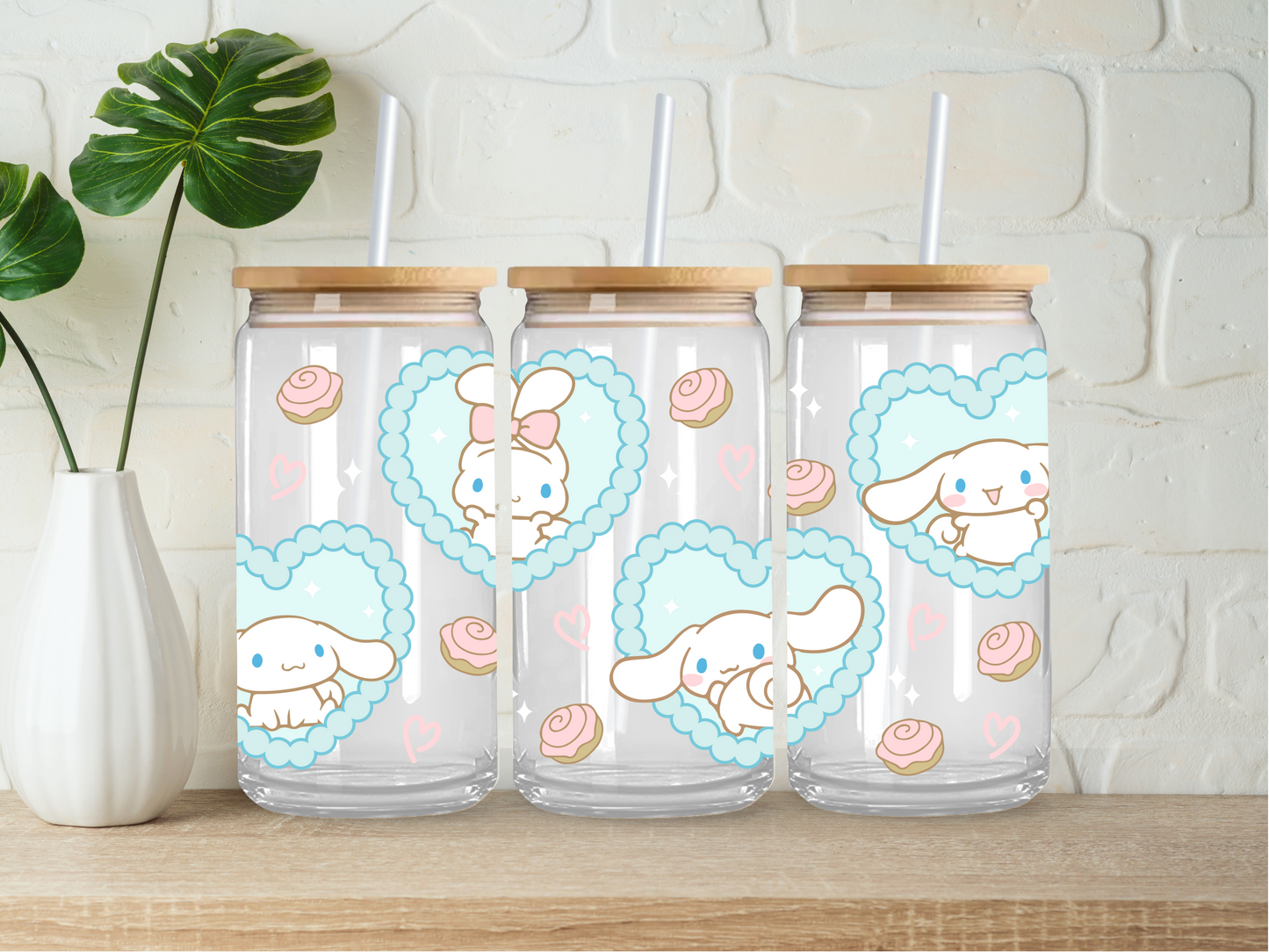 Kawaii Cinnamaroll Glass Cup