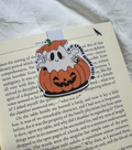 Ghost in Pumpkin Bookmark