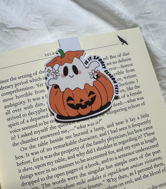 Ghost in Pumpkin Bookmark
