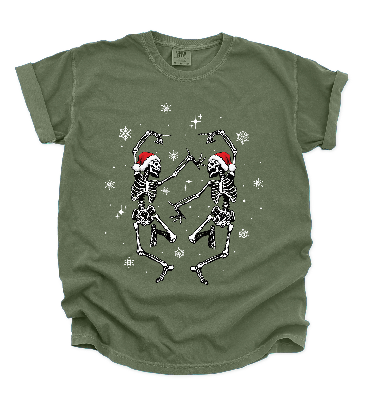 Dancing Xmas Skeletons Tee